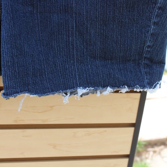 Calvin Klein Cut-Off Jean Shorts - Picture 4 of 10